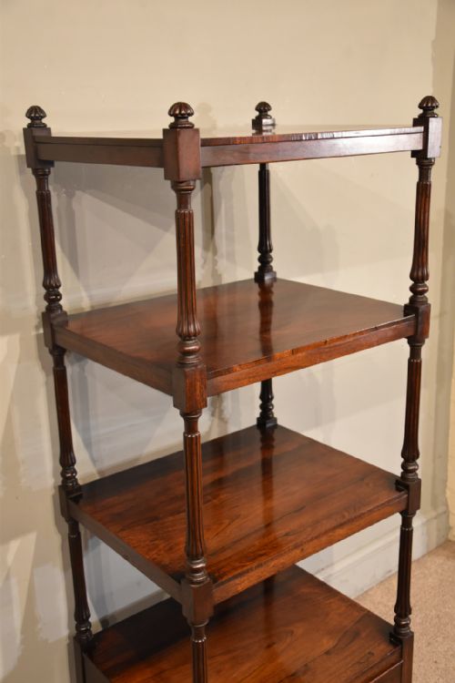 GEORGE IV ROSEWOOD FOUR TIER WHATNOT - ADDITIONAL PHOTO 4