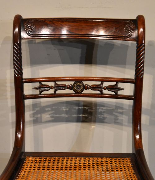 SET OF FOUR REGENCY ROSEWOOD CHAIRS - ADDITIONAL PHOTO 3