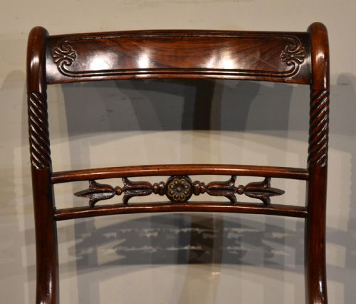 SET OF FOUR REGENCY ROSEWOOD CHAIRS - ADDITIONAL PHOTO 6