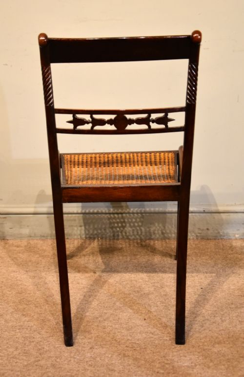 SET OF FOUR REGENCY ROSEWOOD CHAIRS - ADDITIONAL PHOTO 8