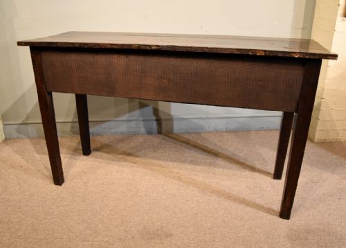 19TH CENTURY COUNTRY OAK THREE DRAWER SERVER - ADDITIONAL PHOTO 6