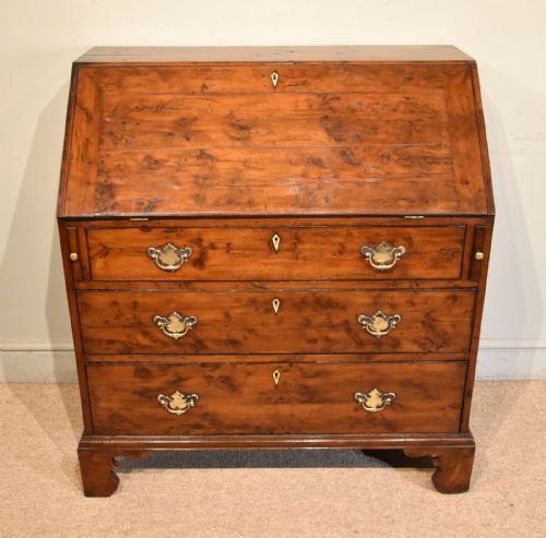 GEORGE II YEW WOOD BUREAU - ADDITIONAL PHOTO 1