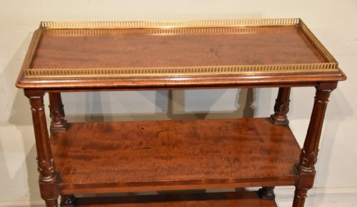 WILLIAM IV MAHOGANY THREE TIER WHATNOT - ADDITIONAL PHOTO 3