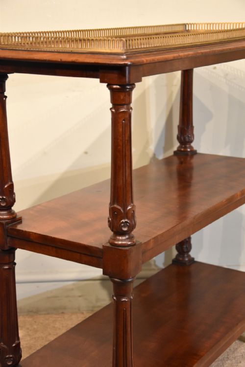 WILLIAM IV MAHOGANY THREE TIER WHATNOT - ADDITIONAL PHOTO 5
