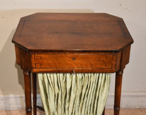REGENCY MAHOGANY INLAID WORK SIDE TABLE - ADDITIONAL PHOTO 1