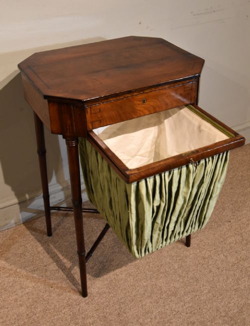 REGENCY MAHOGANY INLAID WORK SIDE TABLE - ADDITIONAL PHOTO 3