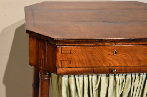 REGENCY MAHOGANY INLAID WORK SIDE TABLE - ADDITIONAL PHOTO 5