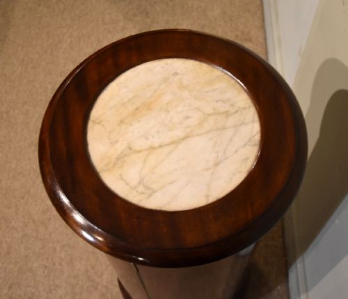 WILLIAM IV PLUM PUDDING MAHOGANY ROUND POT CUPBOARD - ADDITIONAL PHOTO 5
