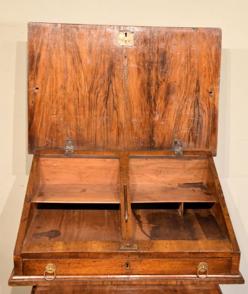 QUEEN ANNE WALNUT WRITING DESK SLOPE - ADDITIONAL PHOTO 1