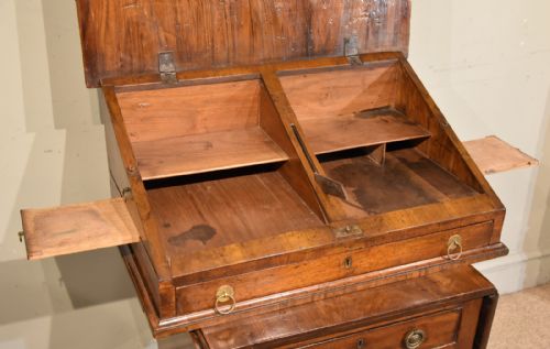 QUEEN ANNE WALNUT WRITING DESK SLOPE - ADDITIONAL PHOTO 4