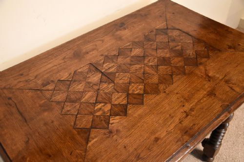LATE 17TH CENTURY PARQUETRY SIDE TABLE - ADDITIONAL PHOTO 2