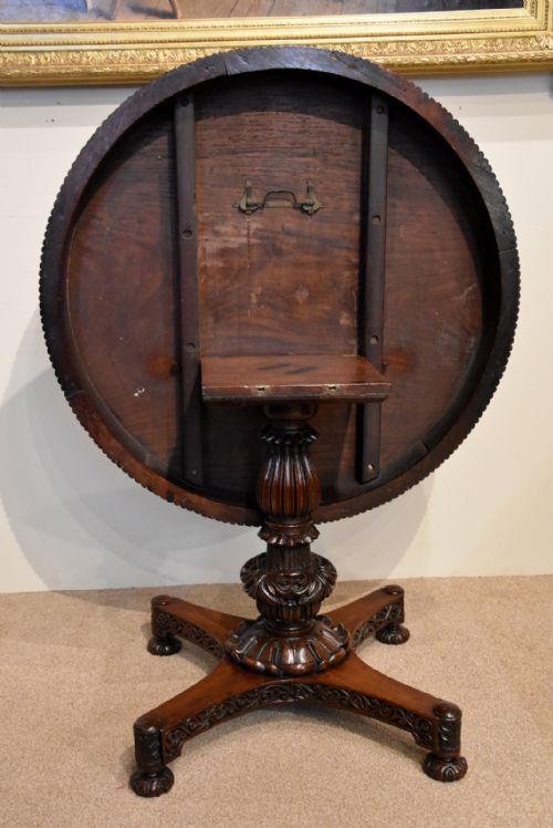 19TH CENTURY ANGLO INDIAN ROSEWOOD PADOUK CENTRE TABLE - ADDITIONAL PHOTO 7