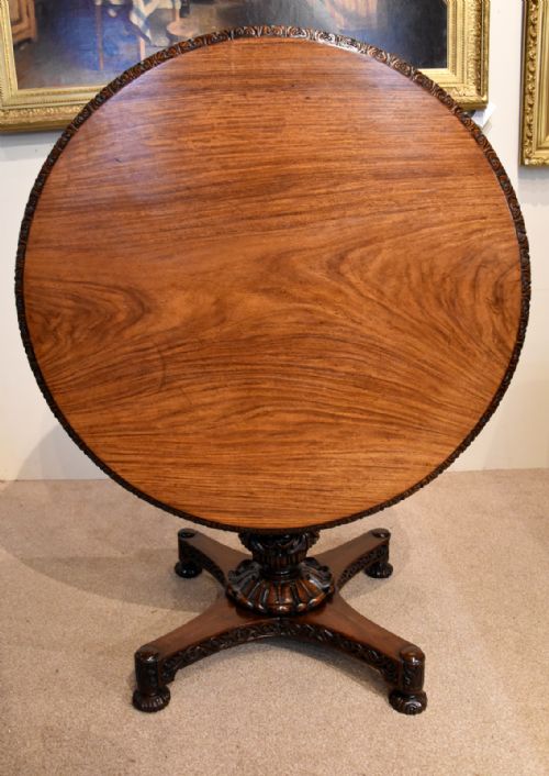 19TH CENTURY ANGLO INDIAN ROSEWOOD PADOUK CENTRE TABLE - ADDITIONAL PHOTO 8
