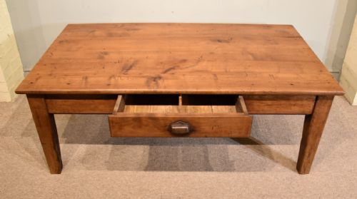 MID FRENCH 19TH CENTURY CHERRY WOOD COFFEE TABLE - ADDITIONAL PHOTO 3