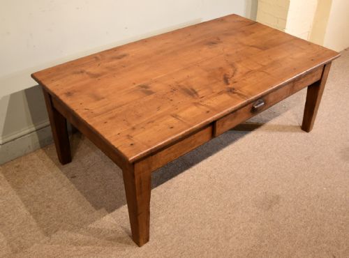 MID FRENCH 19TH CENTURY CHERRY WOOD COFFEE TABLE - ADDITIONAL PHOTO 4