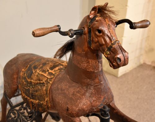 FRENCH EARLY 19TH CENTURY CHILDS HORSE - ADDITIONAL PHOTO 3