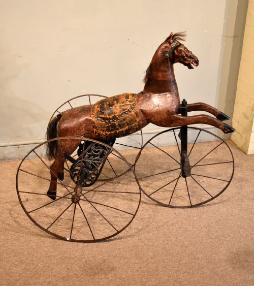 FRENCH EARLY 19TH CENTURY CHILDS HORSE - ADDITIONAL PHOTO 4