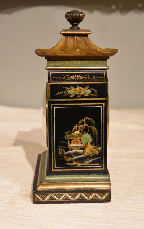 CHINOISERIE MANTEL TIMEPIECE CLOCK - ADDITIONAL PHOTO 1