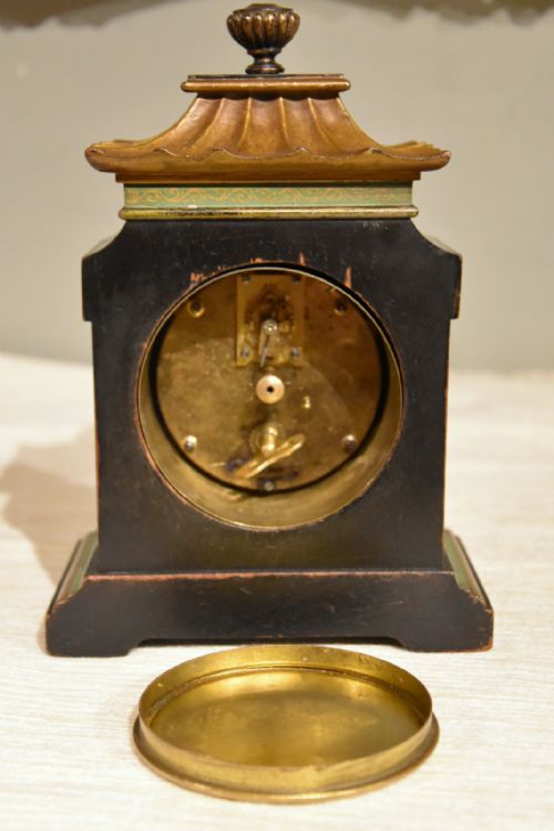 CHINOISERIE MANTEL TIMEPIECE CLOCK - ADDITIONAL PHOTO 2