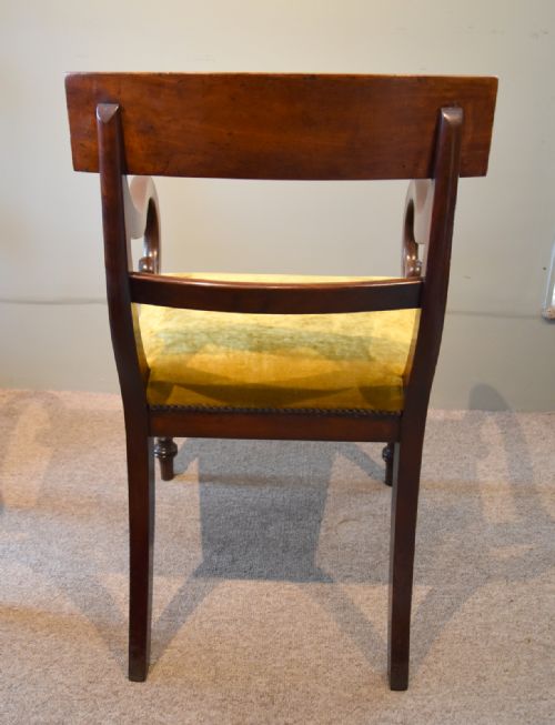 PAIR OF REGENCY PERIOD MAHOGANY ARMCHAIRS - ADDITIONAL PHOTO 3