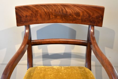 PAIR OF REGENCY PERIOD MAHOGANY ARMCHAIRS - ADDITIONAL PHOTO 5