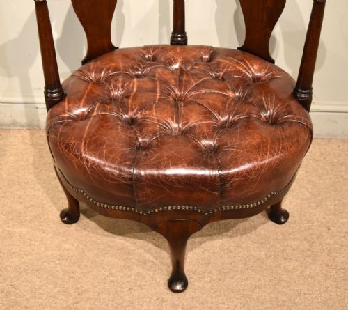 GEORGE II MAHOGANY DESK CHAIR - ADDITIONAL PHOTO 3
