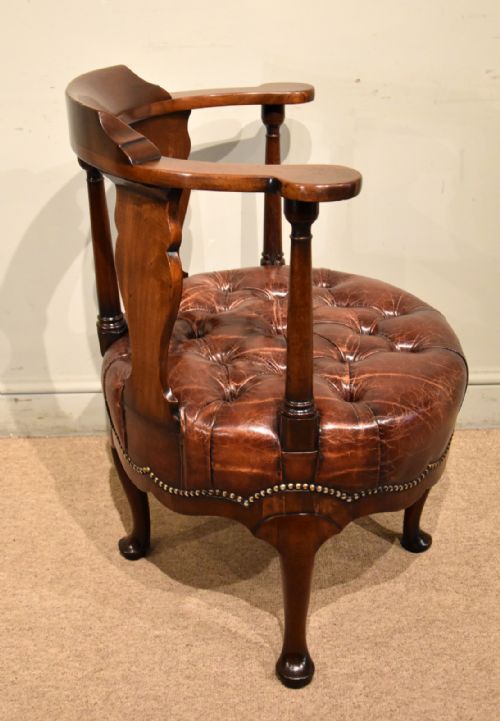GEORGE II MAHOGANY DESK CHAIR - ADDITIONAL PHOTO 4