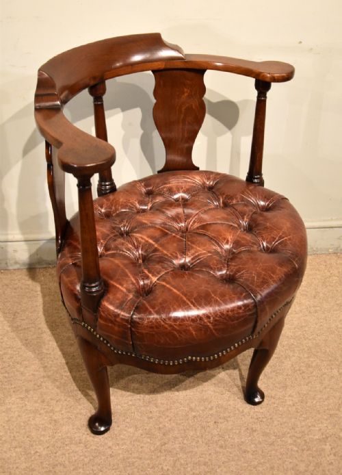 GEORGE II MAHOGANY DESK CHAIR - ADDITIONAL PHOTO 6