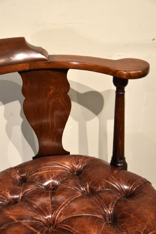 GEORGE II MAHOGANY DESK CHAIR - ADDITIONAL PHOTO 7