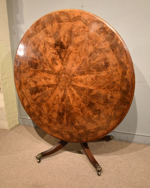 REGENCY PERIOD CIRCULAR MAHOGANY BREAKFAST TABLE - ADDITIONAL PHOTO 1