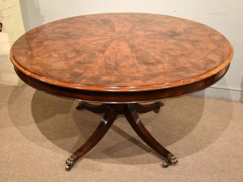 REGENCY PERIOD CIRCULAR MAHOGANY BREAKFAST TABLE - ADDITIONAL PHOTO 2