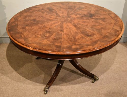 REGENCY PERIOD CIRCULAR MAHOGANY BREAKFAST TABLE - ADDITIONAL PHOTO 3