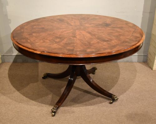 REGENCY PERIOD CIRCULAR MAHOGANY BREAKFAST TABLE - ADDITIONAL PHOTO 4