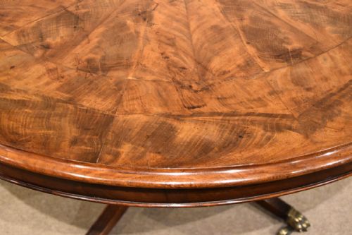 REGENCY PERIOD CIRCULAR MAHOGANY BREAKFAST TABLE - ADDITIONAL PHOTO 5