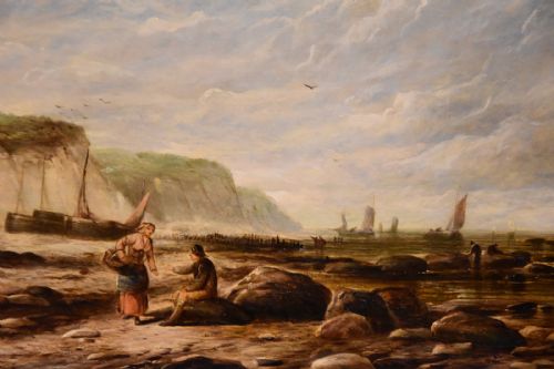 OIL PAINTING PAIR BY GEORGE DODGSON CALLOW ON THE ISLE OF WIGHT - ADDITIONAL PHOTO 5