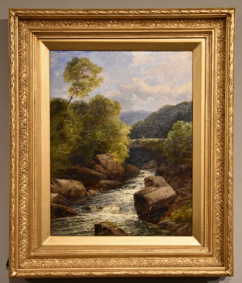 OIL PAINTING PAIR BY JOHN BRANDON SMITH HIGHLAND RIVER SCENES - ADDITIONAL PHOTO 1