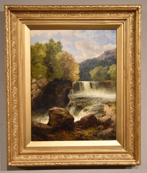 OIL PAINTING PAIR BY JOHN BRANDON SMITH HIGHLAND RIVER SCENES - ADDITIONAL PHOTO 5