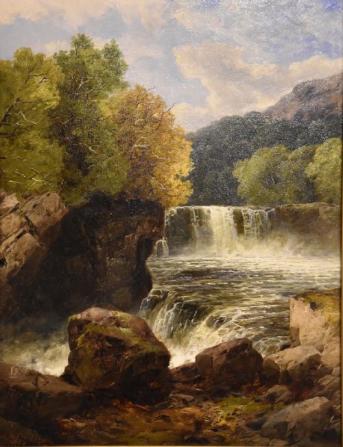 OIL PAINTING PAIR BY JOHN BRANDON SMITH HIGHLAND RIVER SCENES - ADDITIONAL PHOTO 6