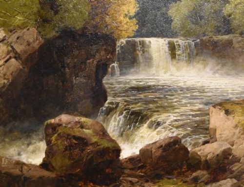 OIL PAINTING PAIR BY JOHN BRANDON SMITH HIGHLAND RIVER SCENES - ADDITIONAL PHOTO 7