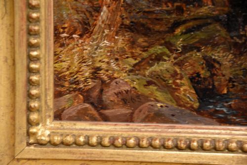 OIL PAINTING BY WILLIAM WILLIAMS A DEVON MILL - ADDITIONAL PHOTO 2