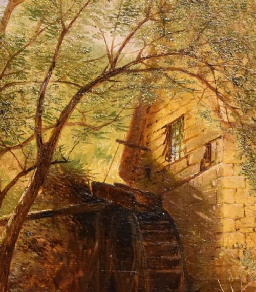 OIL PAINTING BY WILLIAM WILLIAMS A DEVON MILL - ADDITIONAL PHOTO 3