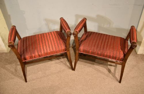 19TH CENTURY FRENCH WALNUT WINDOW SEATS - ADDITIONAL PHOTO 4