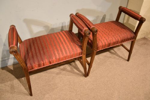 19TH CENTURY FRENCH WALNUT WINDOW SEATS - ADDITIONAL PHOTO 6
