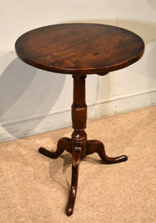 early 19th century oak tripod table - CATEGORY: ANTIQUE TABLES - DATED 19TH CENTURY