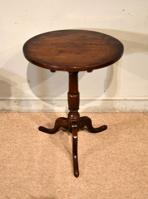 EARLY 19TH CENTURY OAK TRIPOD TABLE - ADDITIONAL PHOTO 1