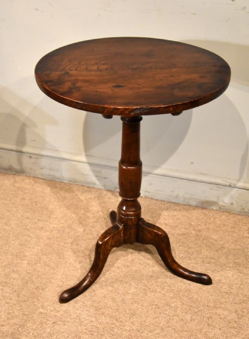 EARLY 19TH CENTURY OAK TRIPOD TABLE - ADDITIONAL PHOTO 4