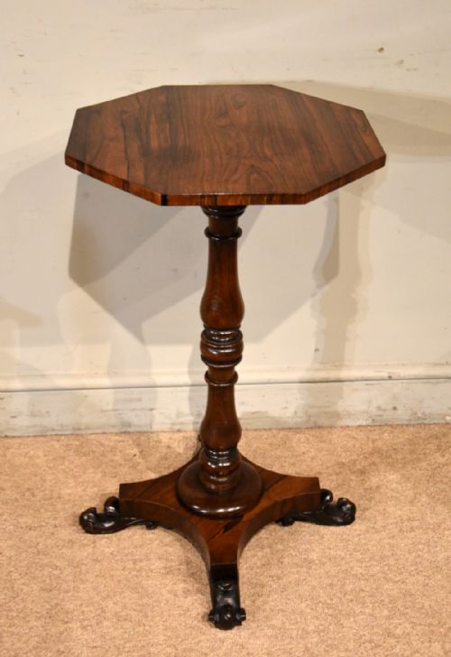 REGENCY ROSEWOOD LAMP TABLE - ADDITIONAL PHOTO 1