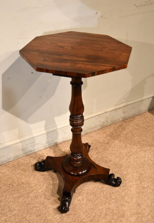 REGENCY ROSEWOOD LAMP TABLE - ADDITIONAL PHOTO 2