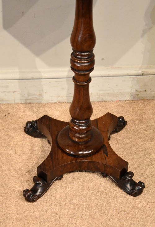 REGENCY ROSEWOOD LAMP TABLE - ADDITIONAL PHOTO 4