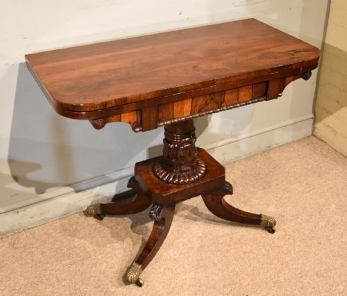 REGENCY ROSEWOOD GAMES TABLE - ADDITIONAL PHOTO 1